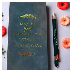 Inspirational Journal and Pen Set, Religious Gift, Christian Note Pad
